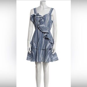 Sandro striped blue cotton dress, sz.2